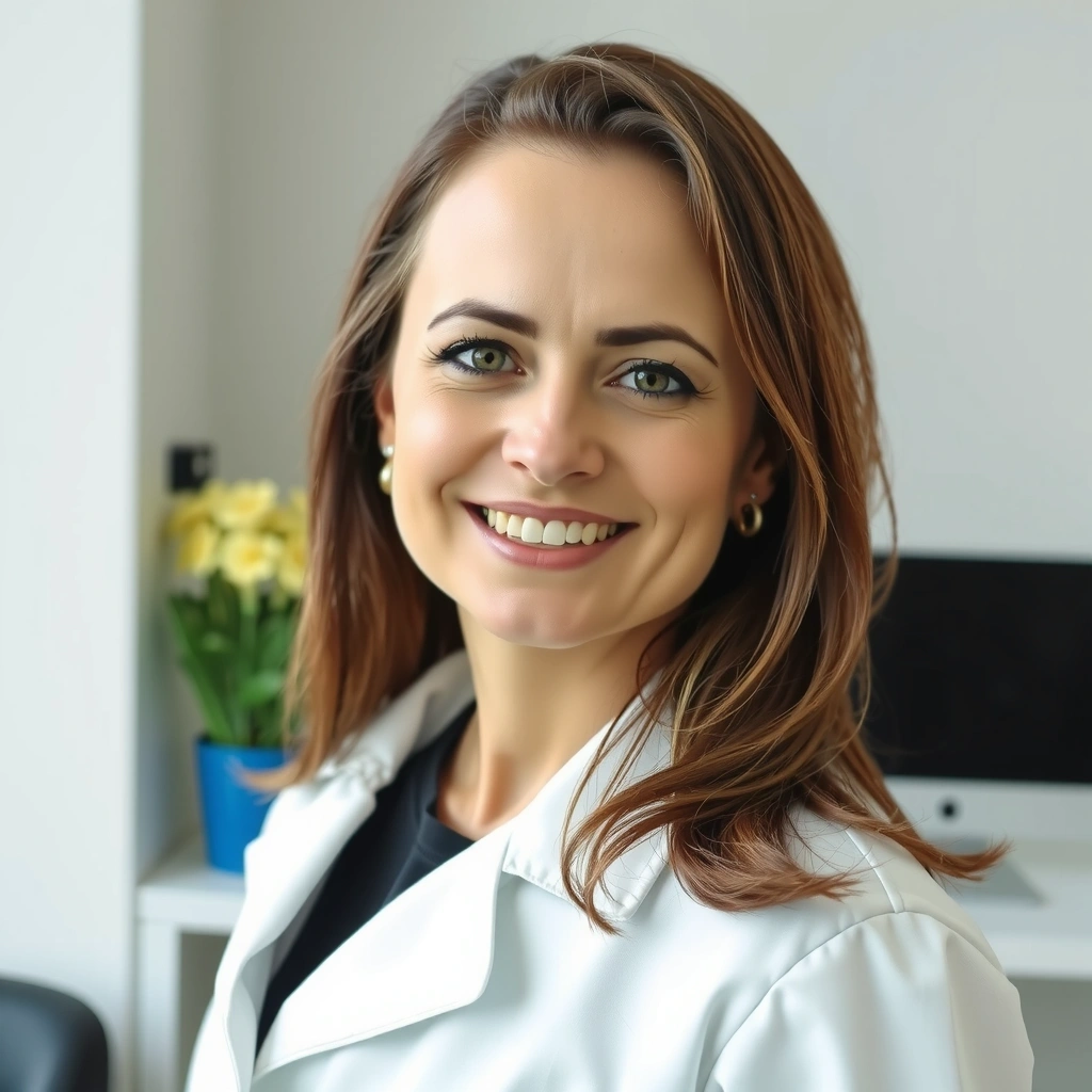 Retrato de la Dra. Elena Rodríguez, nutricionista