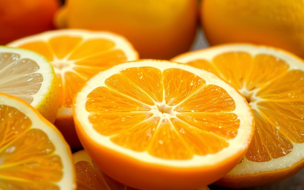 Cítricos frescos como naranjas y limones